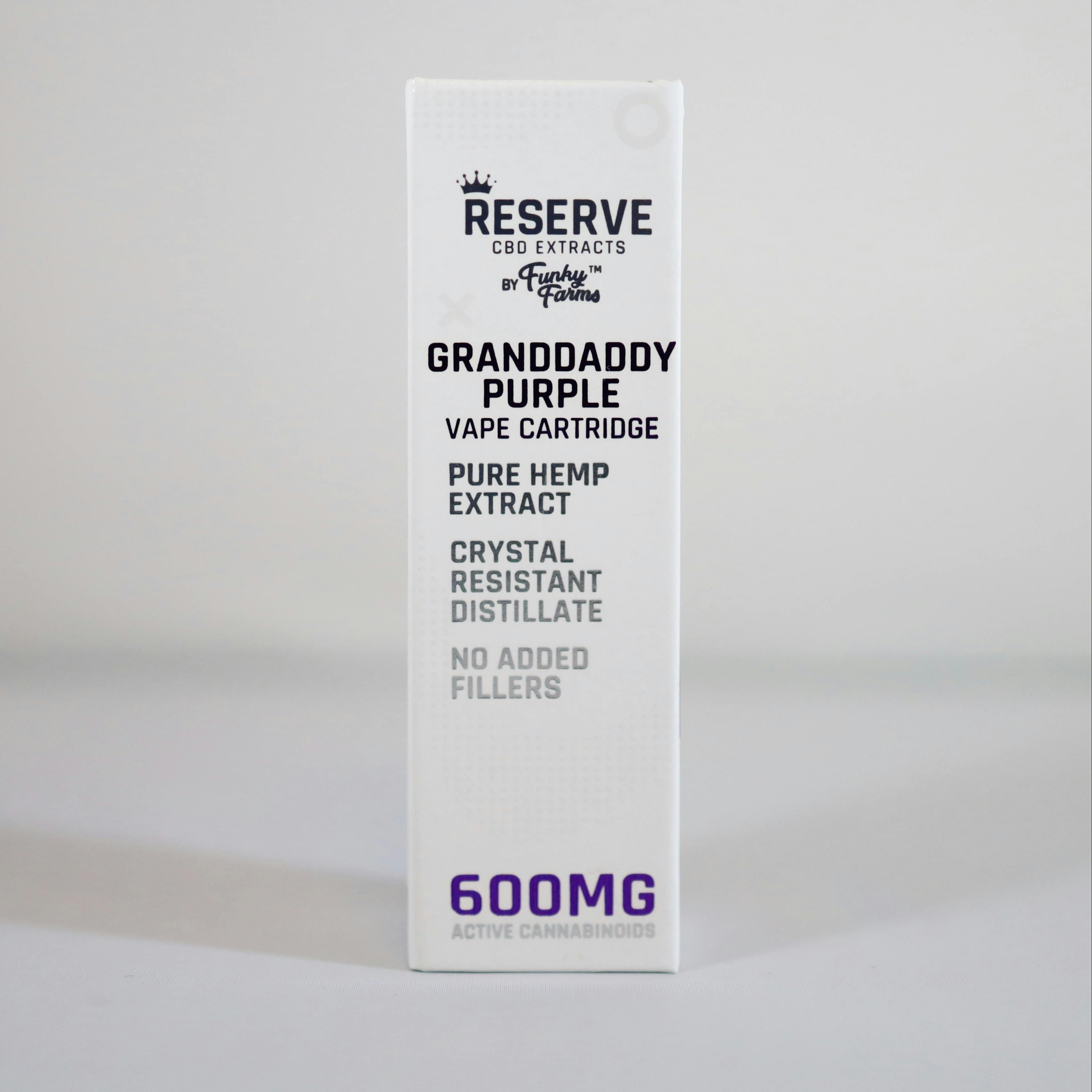 Funky Farms Granddaddy Purple 1g Vape Cartridge